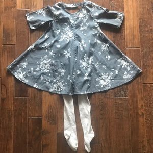 Girls Tunic and Footed Tights